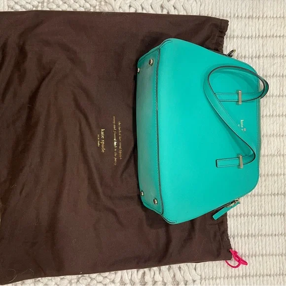 Kate Spade Teal Pocketbook - Picture 4 of 9